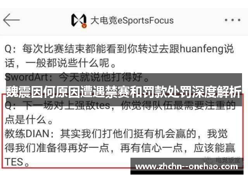魏震因何原因遭遇禁赛和罚款处罚深度解析 魏震因何原因遭遇禁赛和罚款处罚深度解析